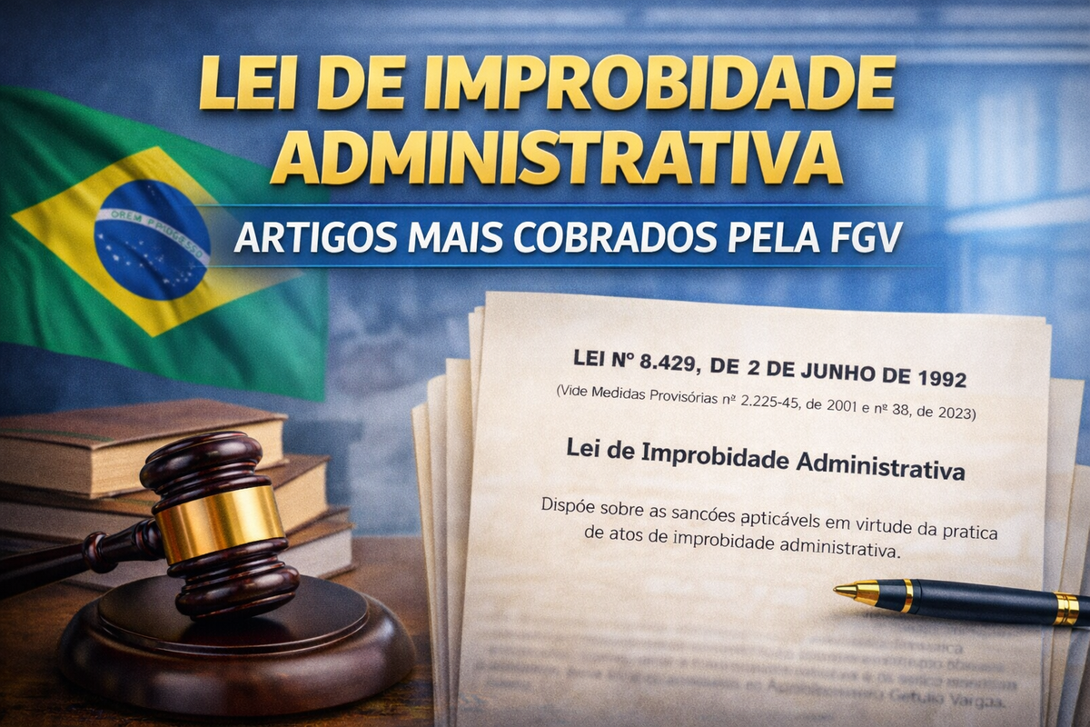 Lei de Improbidade Administrativa: artigos mais cobrados pela FGV