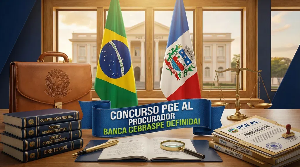 Concurso PGE AL Procurador: Banca definida! Cebraspe organizará o novo concurso