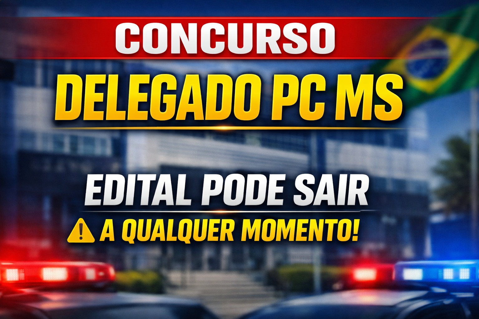 Concurso Delegado PC MS: Edital Previsto, Inicial de R$ 21 Mil e Requisitos