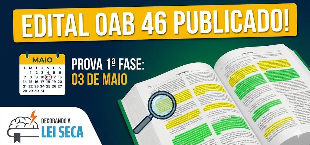 Edital OAB 46 Publicado: Prova em Maio !