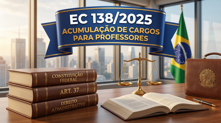 EC 138/2025: nova regra de acumulação de cargos para professores e impactos nos concursos públicos