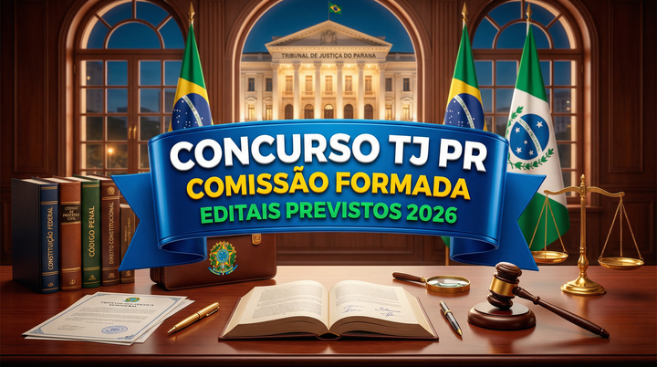 Concurso TJ PR: Comissão formada e editais previstos para 2026
