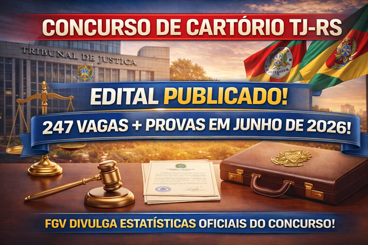 FGV no Concurso Cartório RS: o que muda com o edital publicado